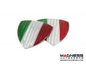 Alfa Romeo Giulia Badges - Carbon Fiber - Italian Theme Shield